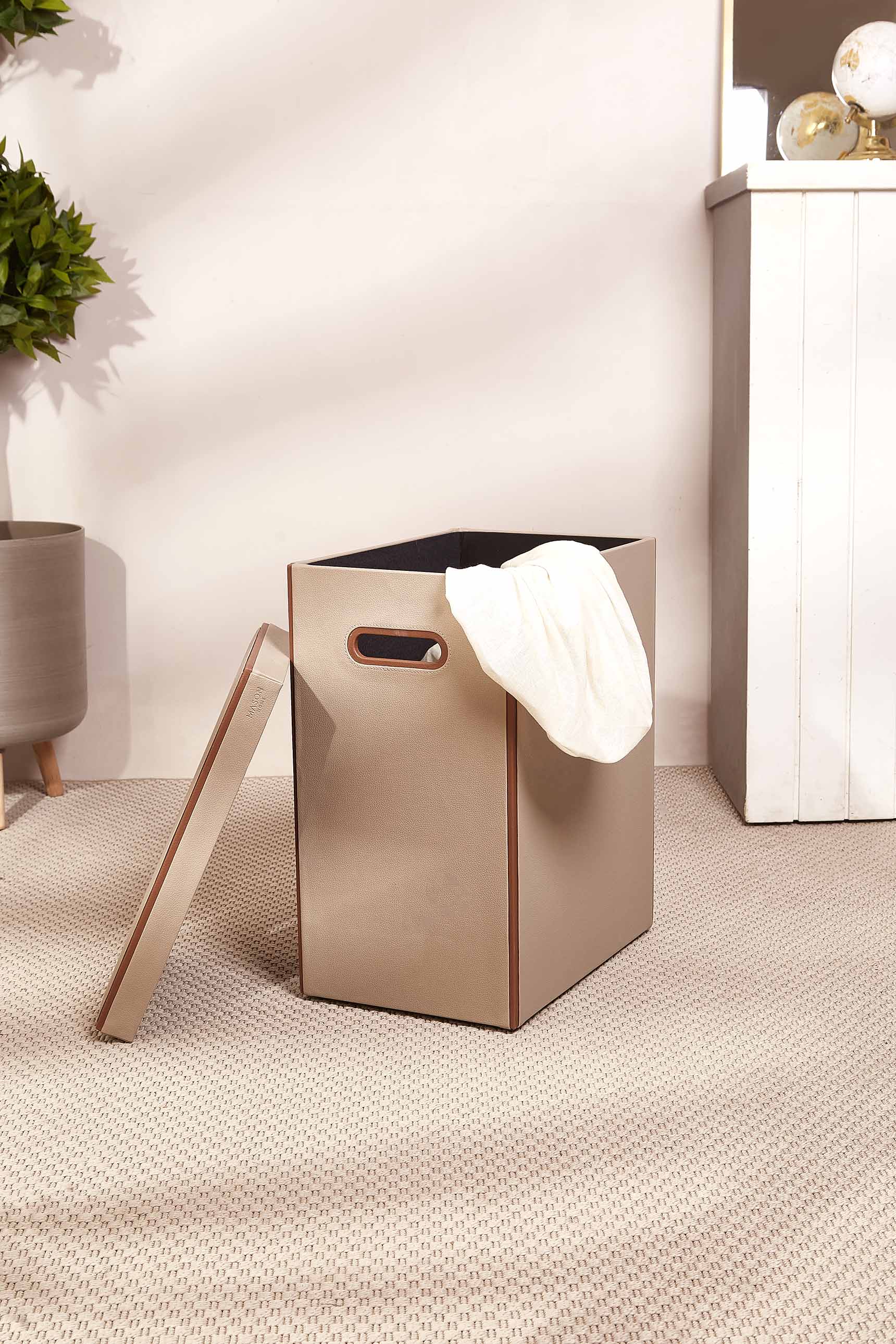 Naples Taupe Laundry Basket