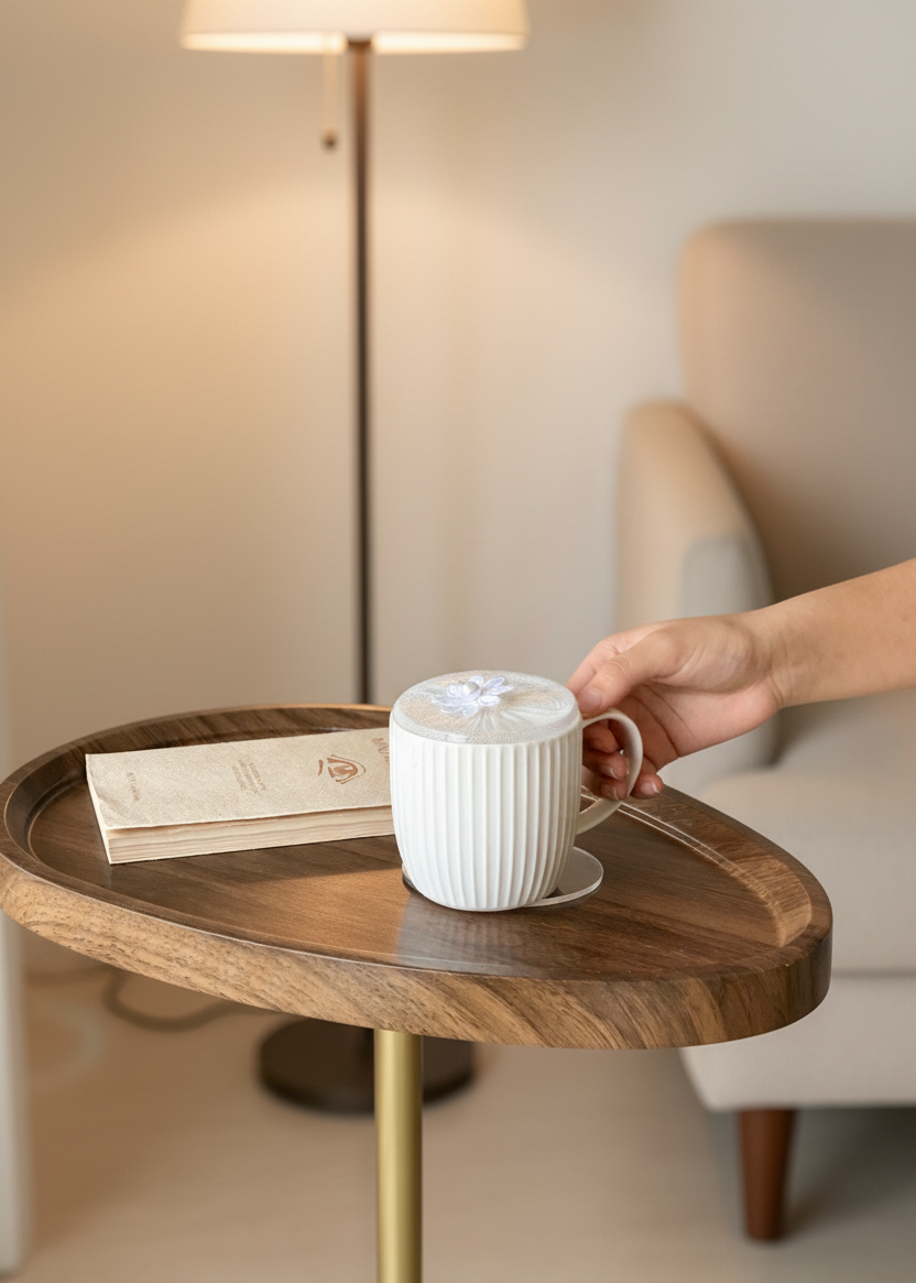 White Mesh Glass Cover - (Set Of 6)