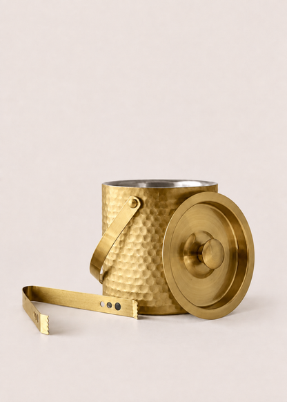 Manor Gold Ice Bucket &amp; Tong
