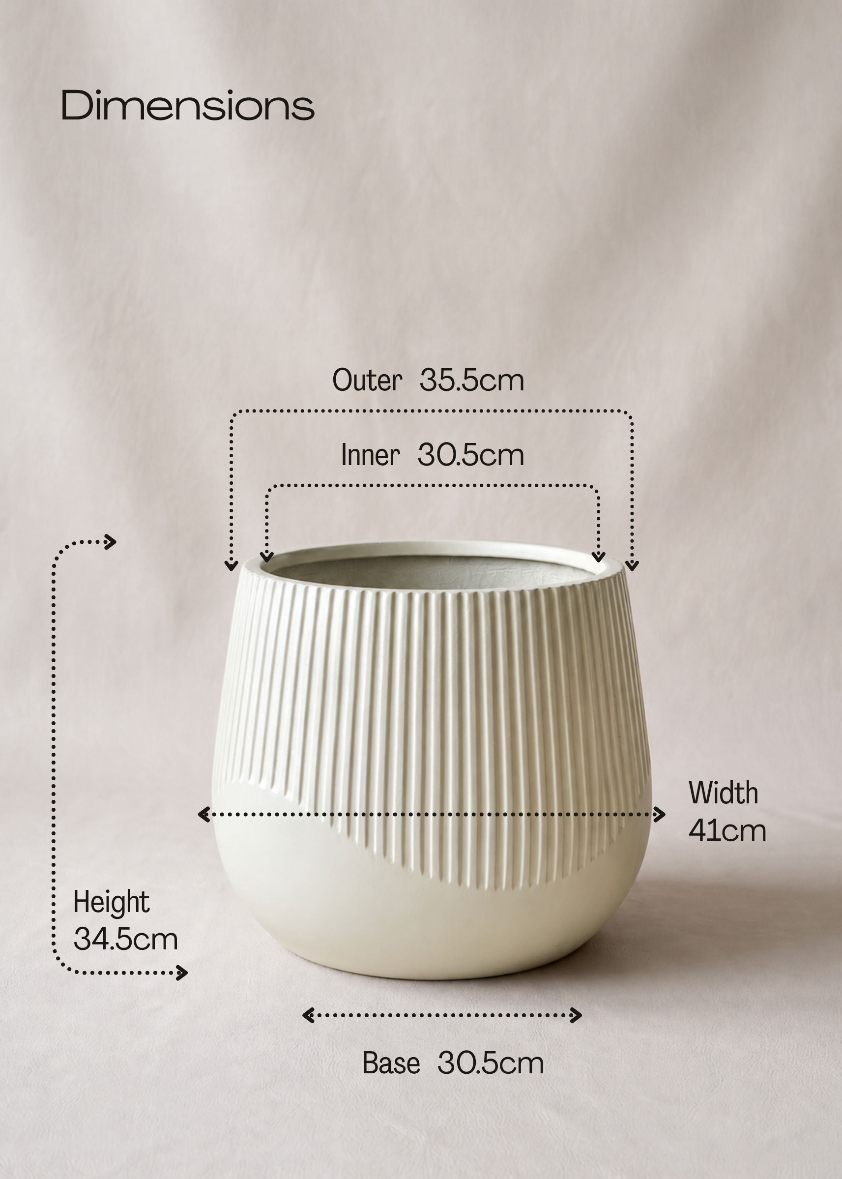 Cassan Planters Ivory