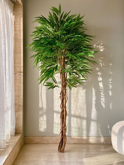 Artificial Silver Willow Plant -  6 Feet