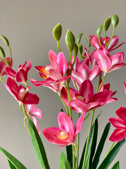 Artificial Cymbidium Orchid Plant - 3 Feet
