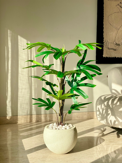 Artificial Rhapis Palm Plant -  4 Feet