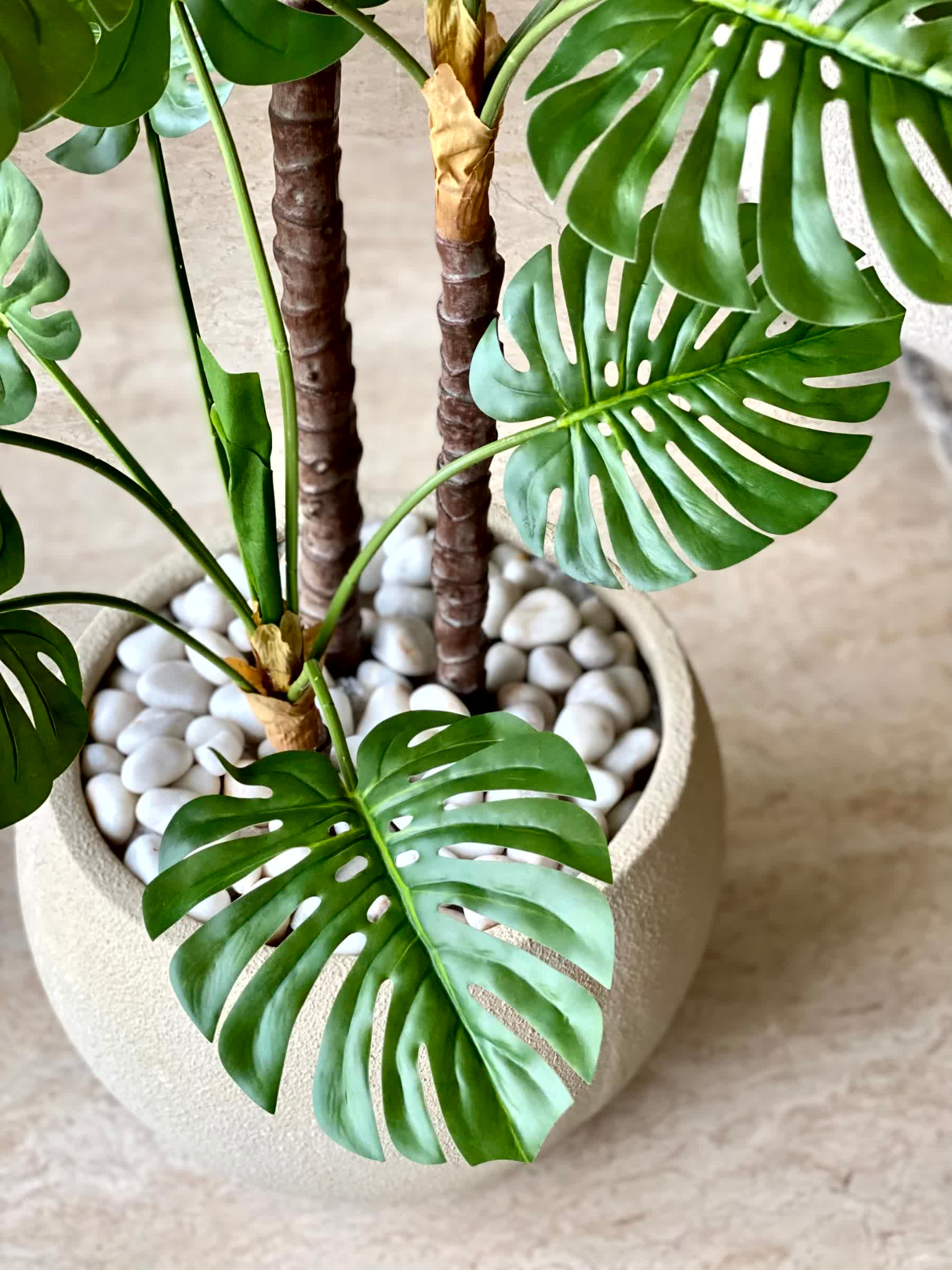 Artificial Dual Monstera Plant - 5 Feet