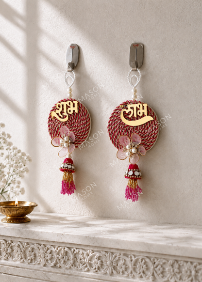 Aarna Shubh Labh Hanging - Pink
