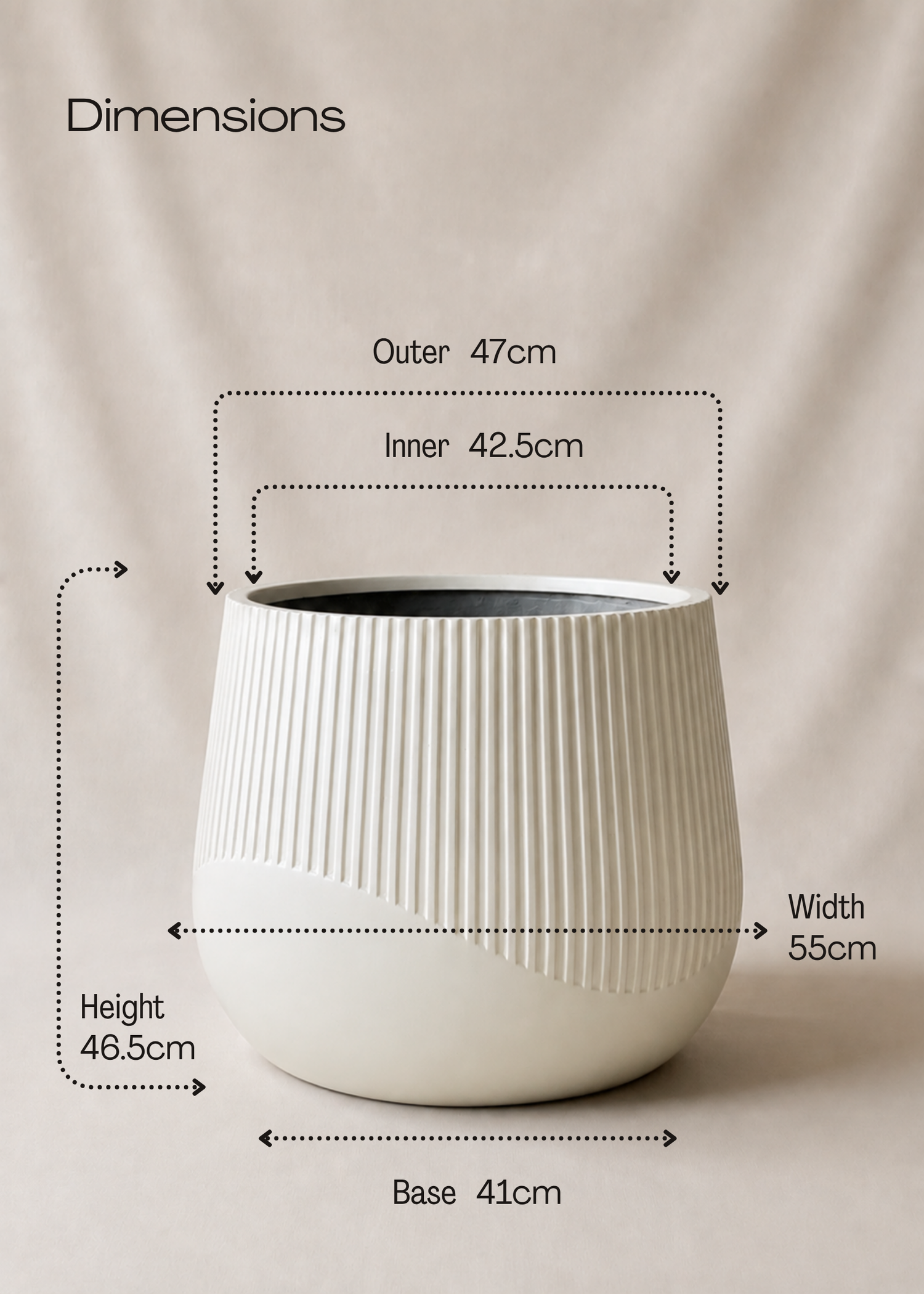 Cassan Planters Ivory