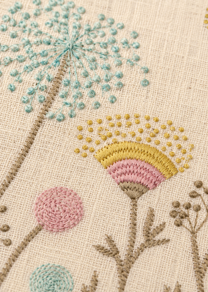 Beige Meadow Cushion Cover
