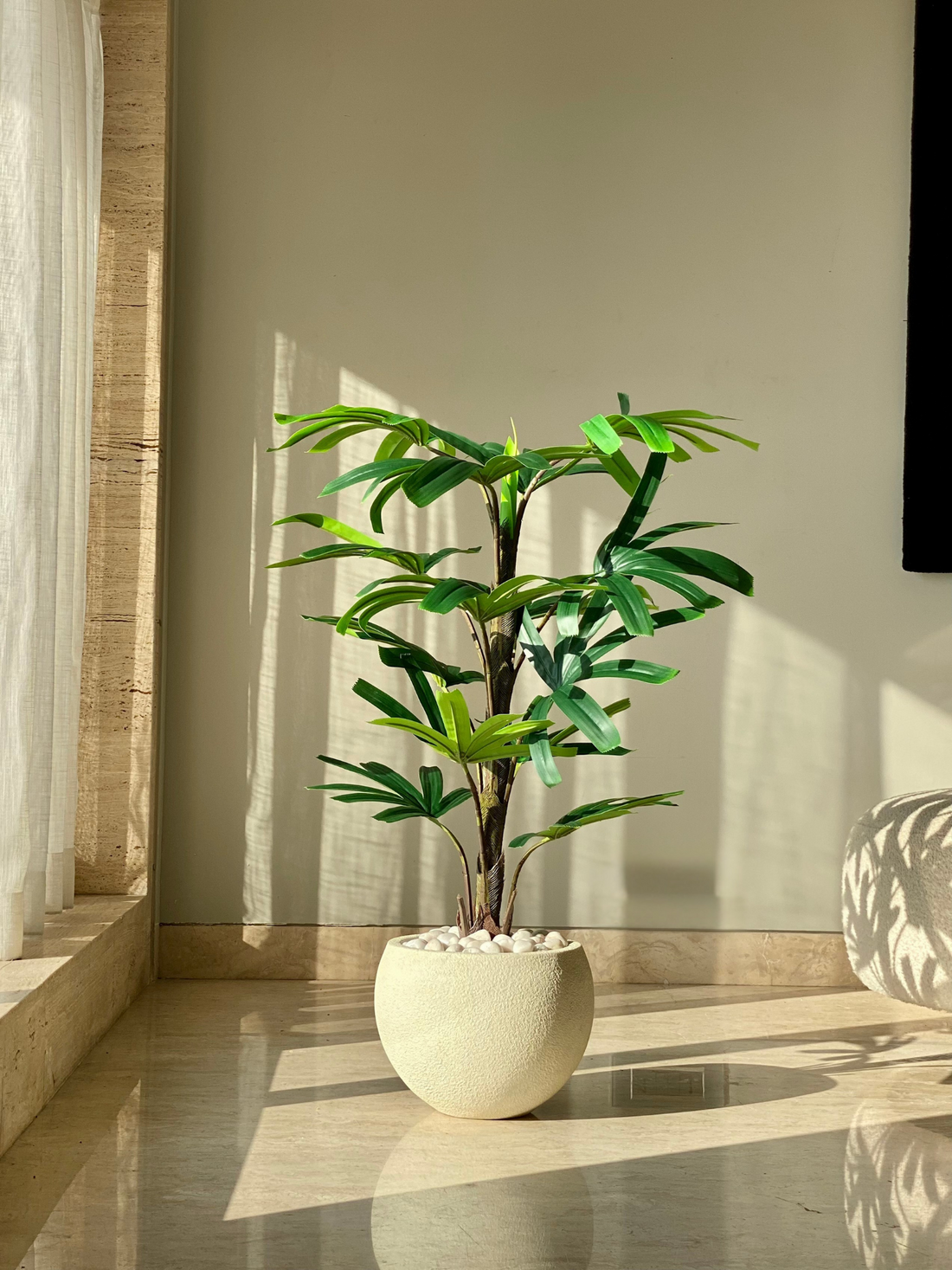 Artificial Rhapis Palm Plant -  4 Feet