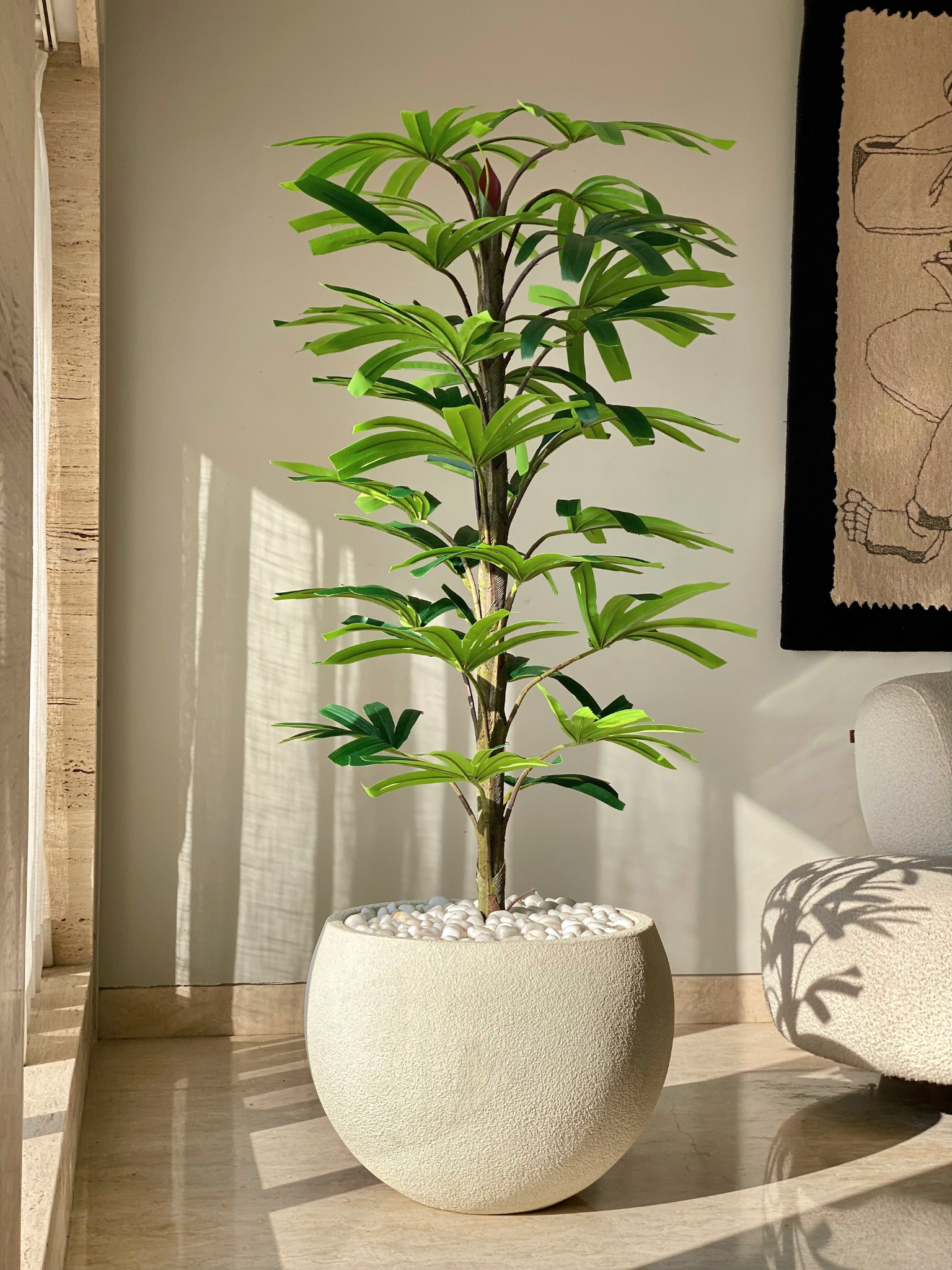 Artificial Rhapis Palm Plant -  6 Feet