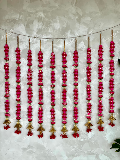 Festive Meher Bloom Latkan - Pink (Set of 2)