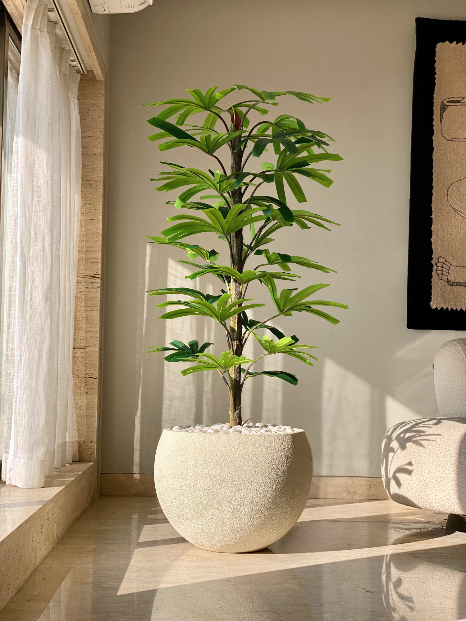 Artificial Rhapis Palm Plant -  6 Feet