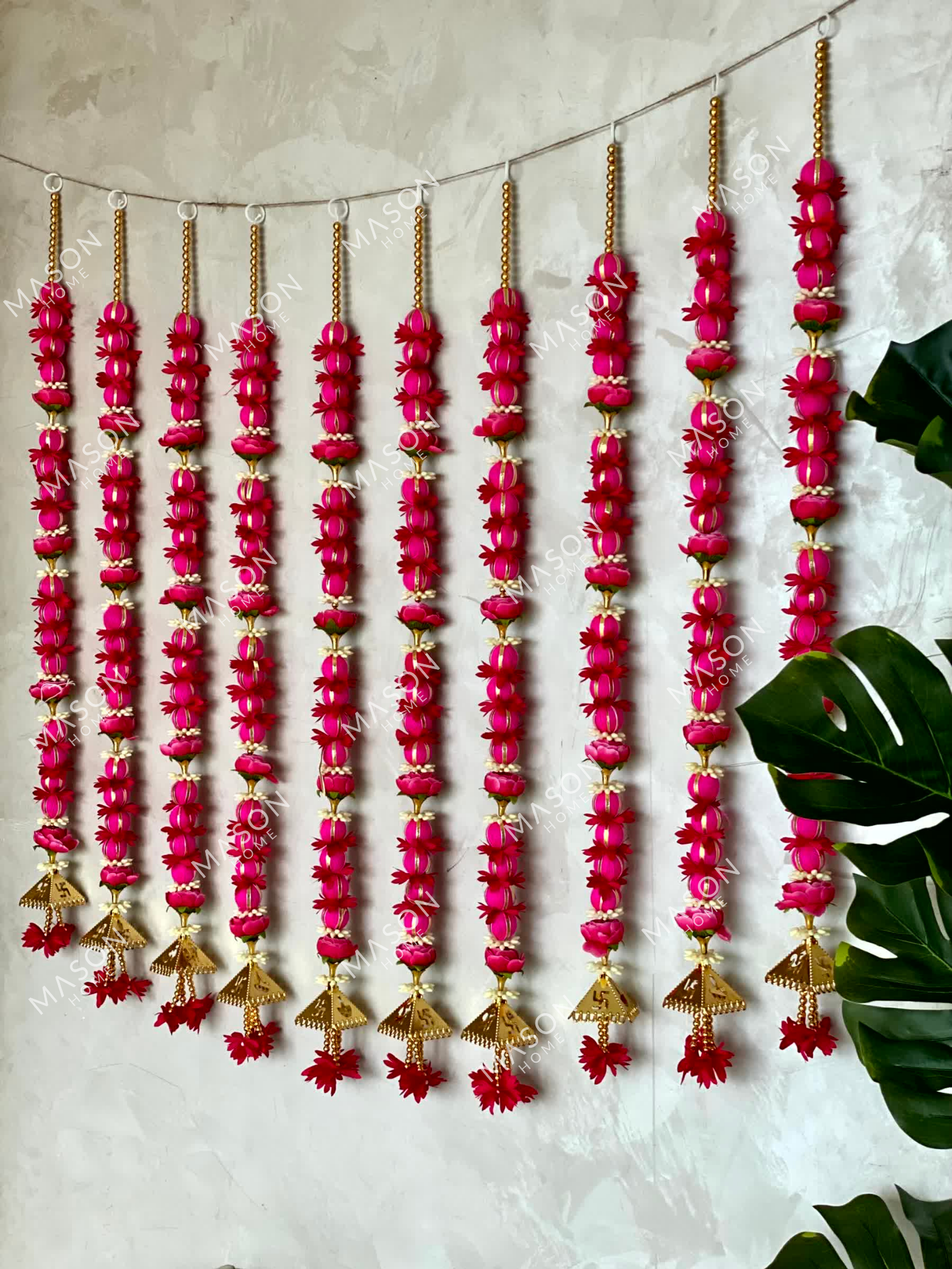 Festive Meher Bloom Latkan - Pink (Set of 2)