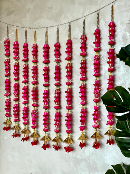 Festive Meher Bloom Latkan - Pink (Set of 2)