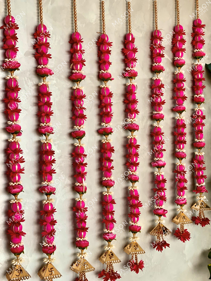 Festive Meher Bloom Latkan - Pink (Set of 2)