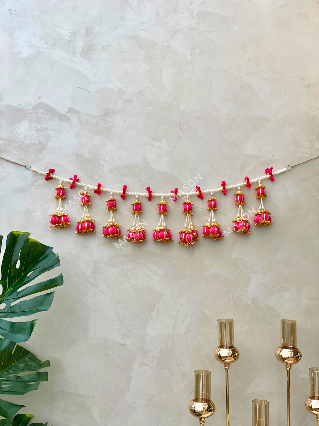 Pink Bauble Festive Toran