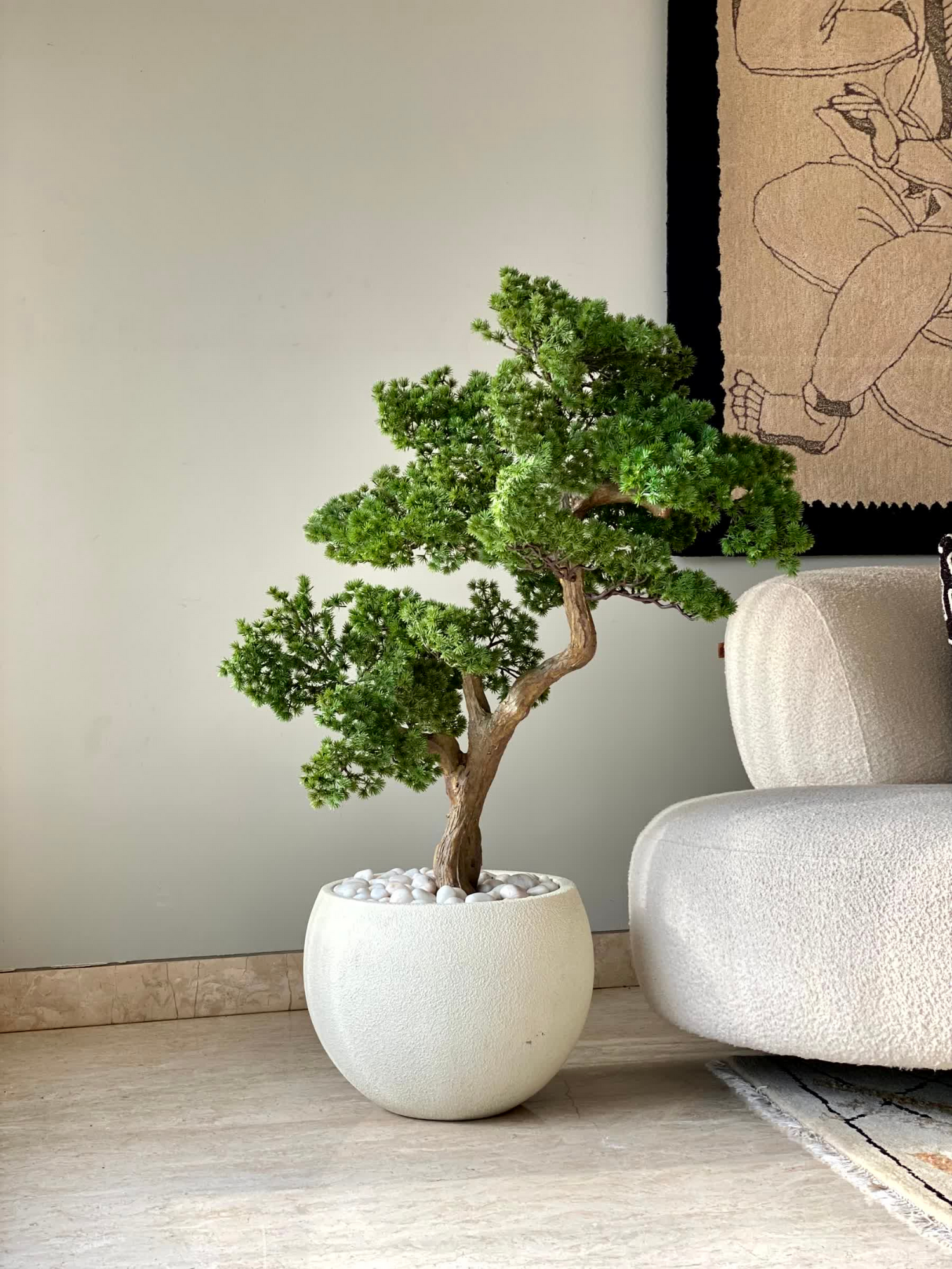 Artificial Pine Bonsai Plant - 3.5 Feet