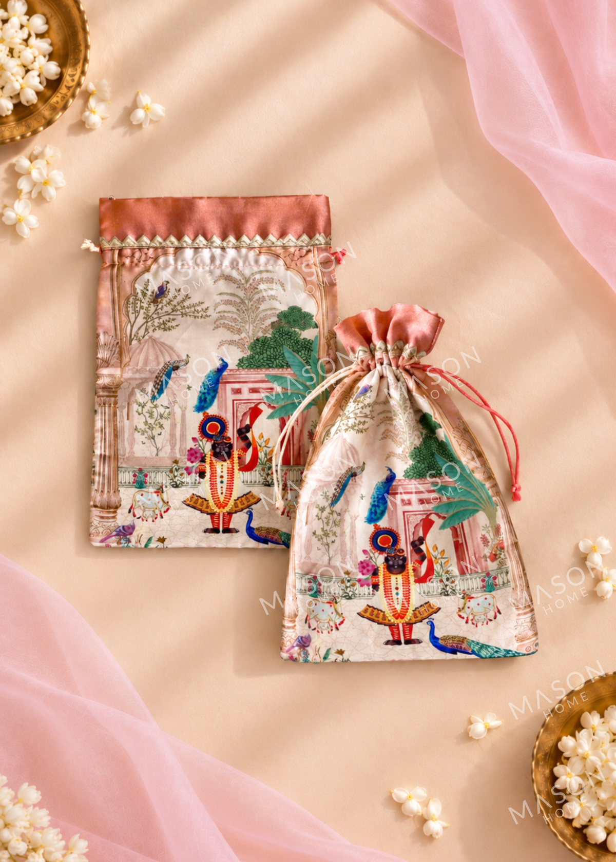Festive Shahi Potli Pink - Set o 5