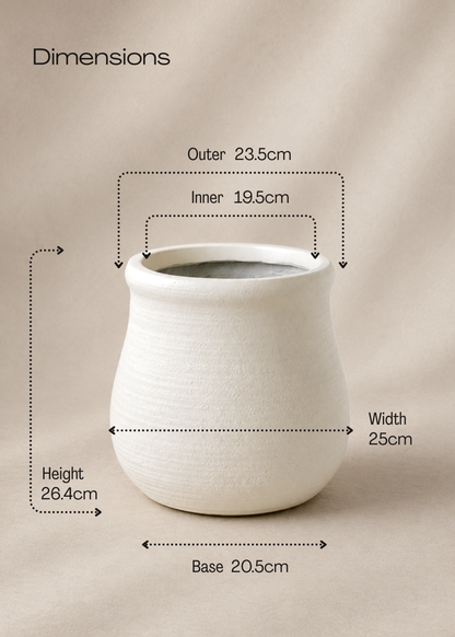 Garden Muse Planters - Ivory