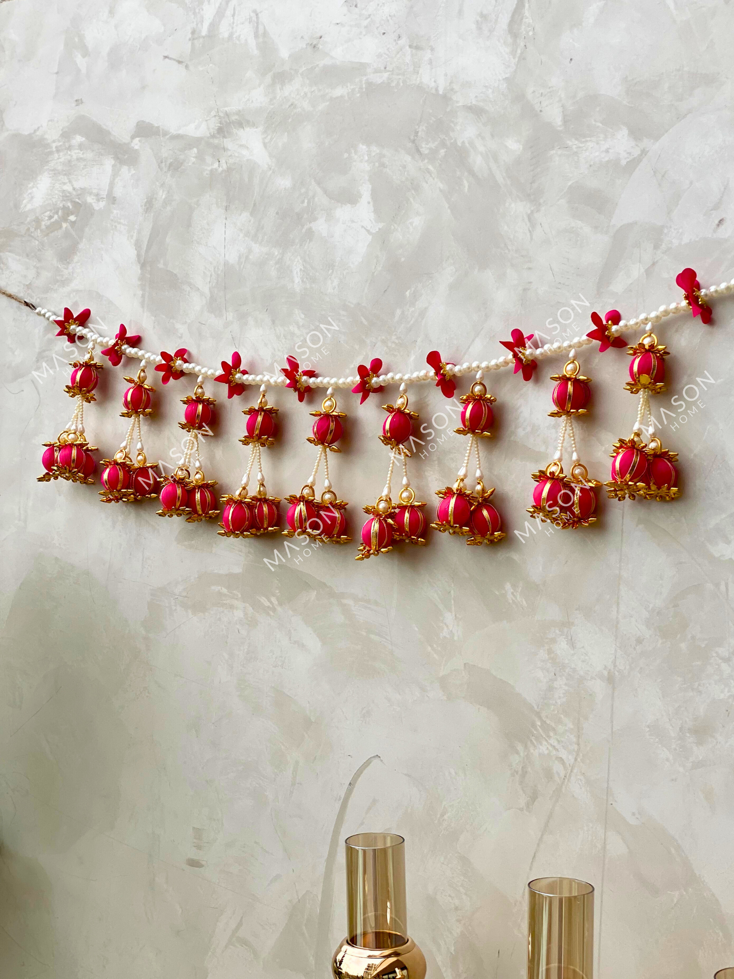 Pink Bauble Festive Toran