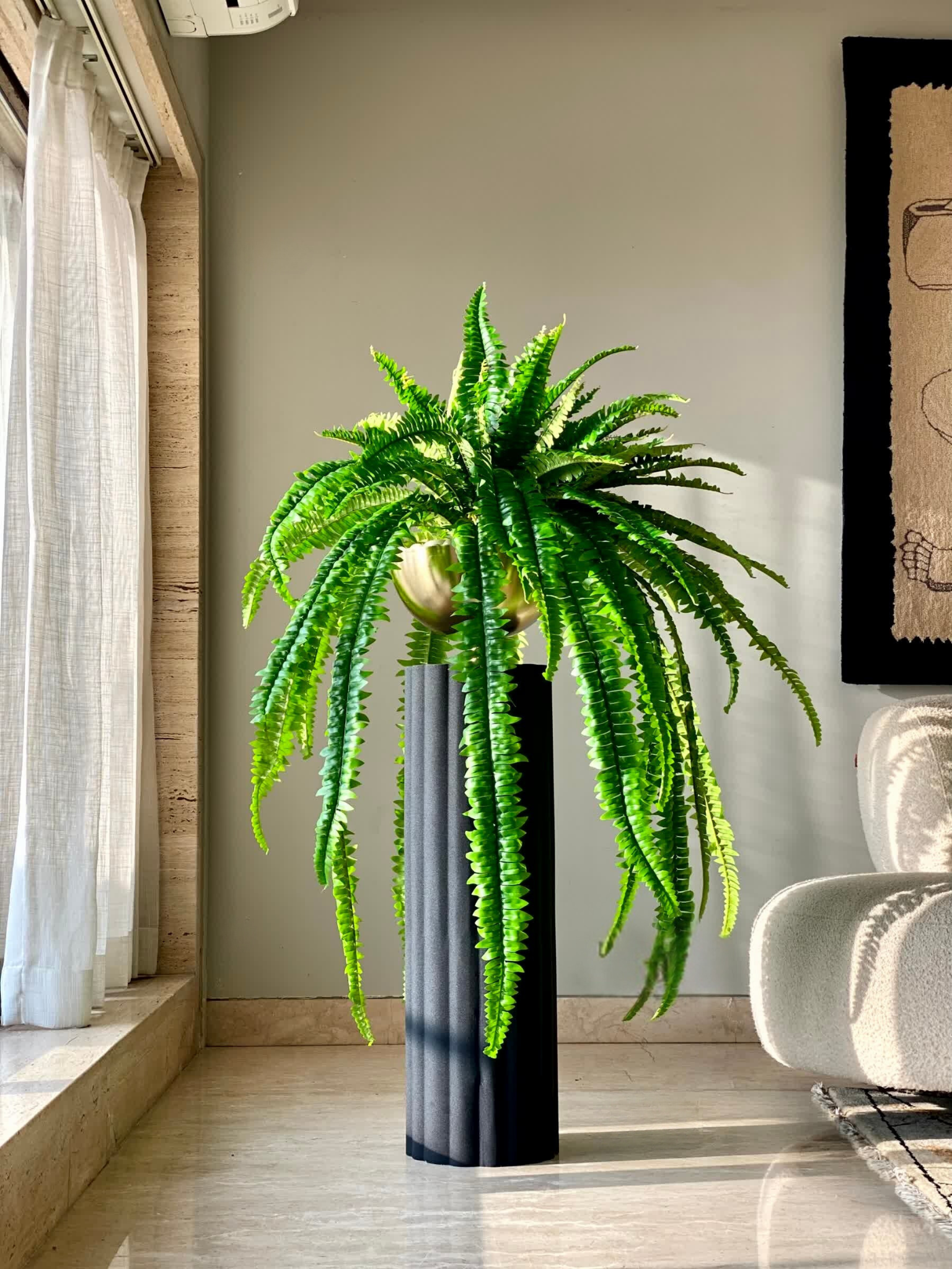 Artificial Boston Fern Plant - 3.5 Feet