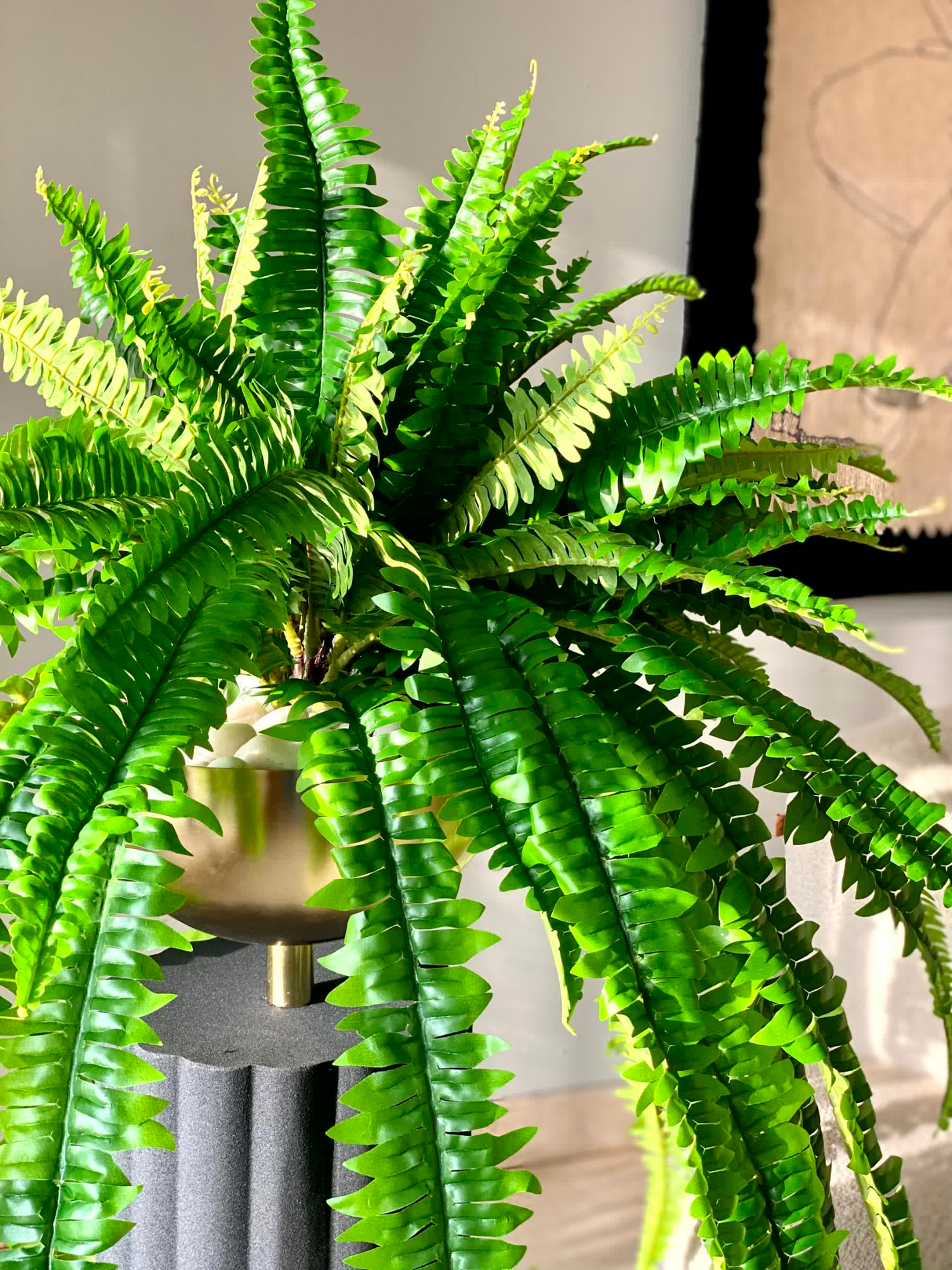 Artificial Boston Fern Plant - 3.5 Feet