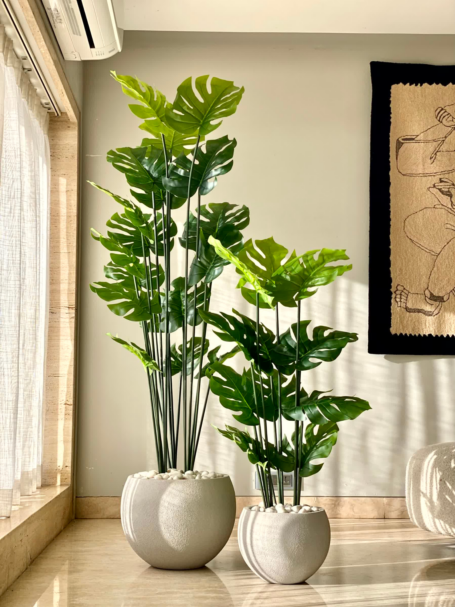 Artificial Lush Monstera Plant - 6 Feet