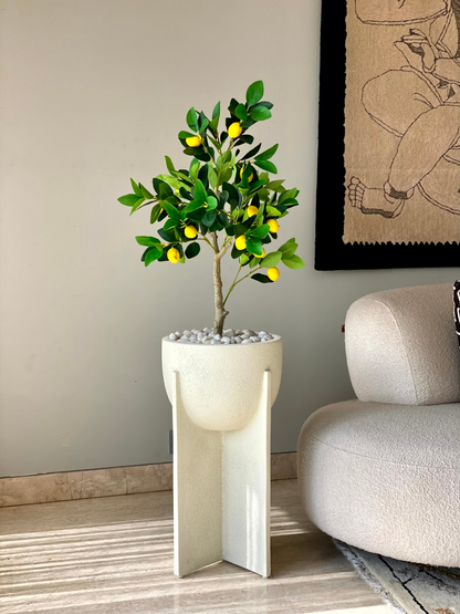 Artificial Tropical Lemon Plant - 3.5 Feet