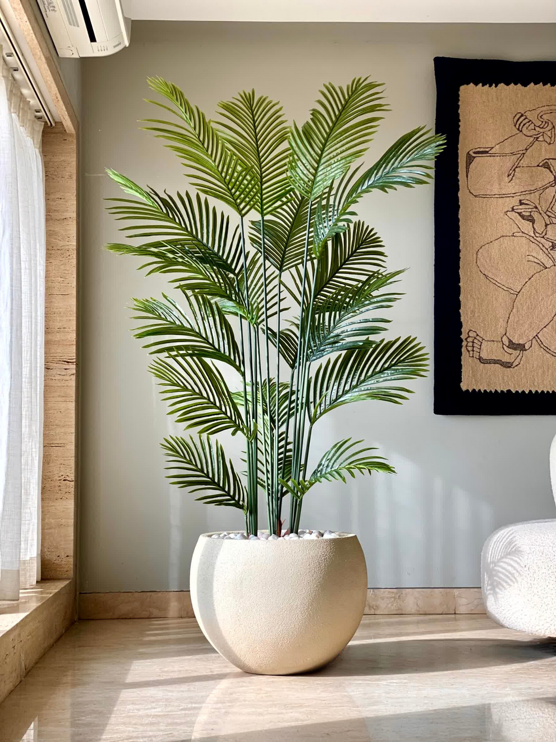 Artificial Lush Green Areca Palm - 6 Feet