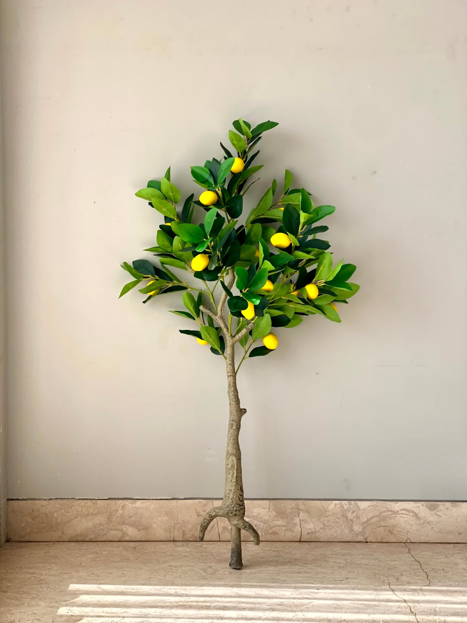 Artificial Tropical Lemon Plant - 3.5 Feet
