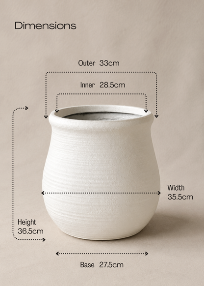 Garden Muse Planters - Ivory
