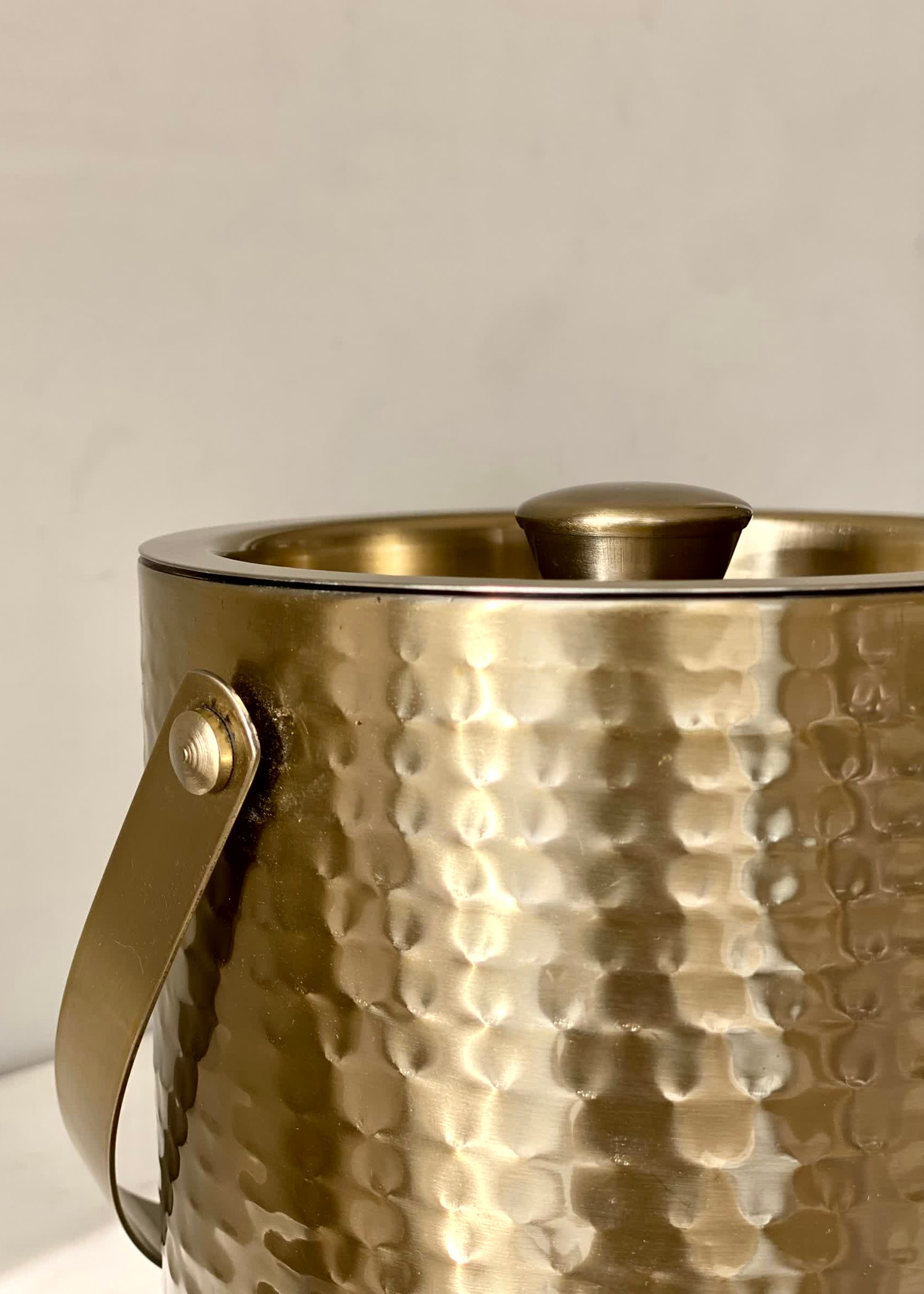 Manor Gold Ice Bucket &amp; Tong