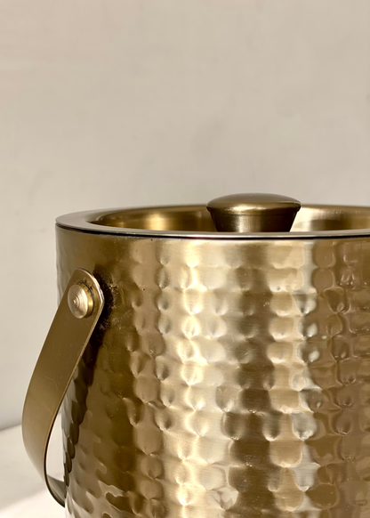 Manor Gold Ice Bucket &amp; Tong