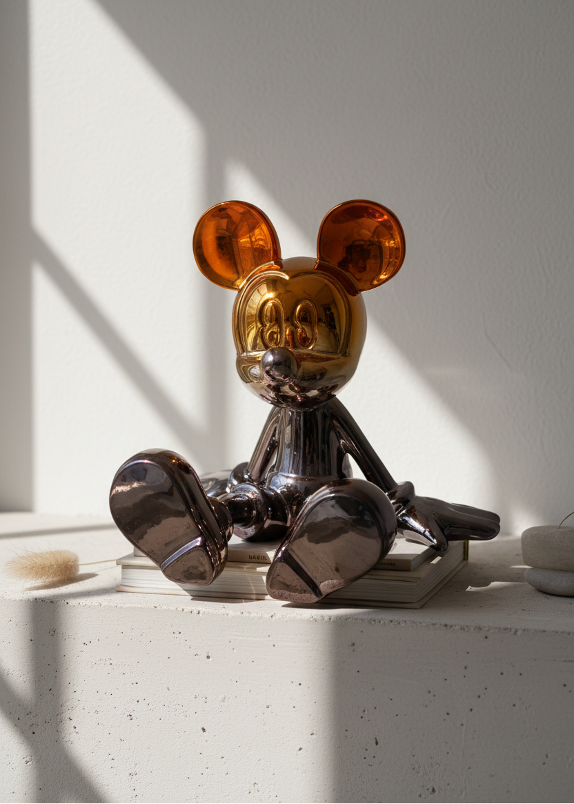 Metallic Micky Mouse Artefact - Medium