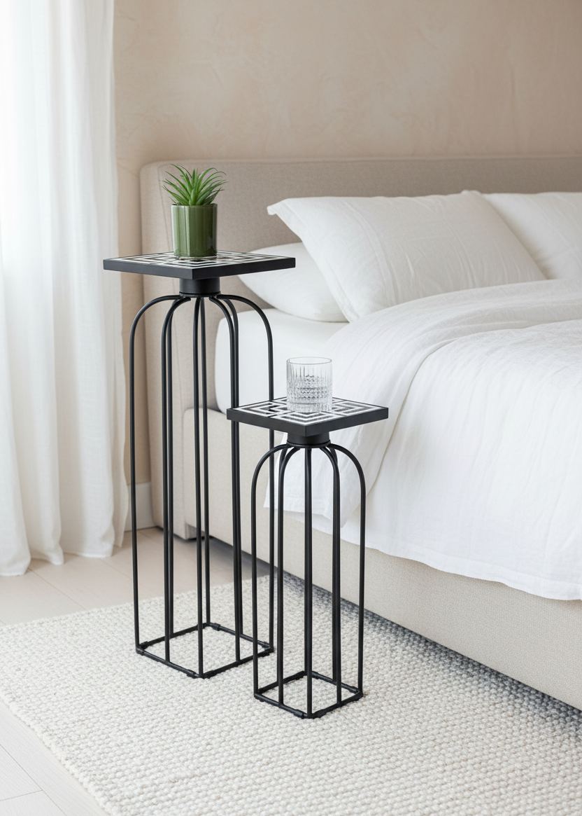 Belgrade Square Tables - Set Of 2