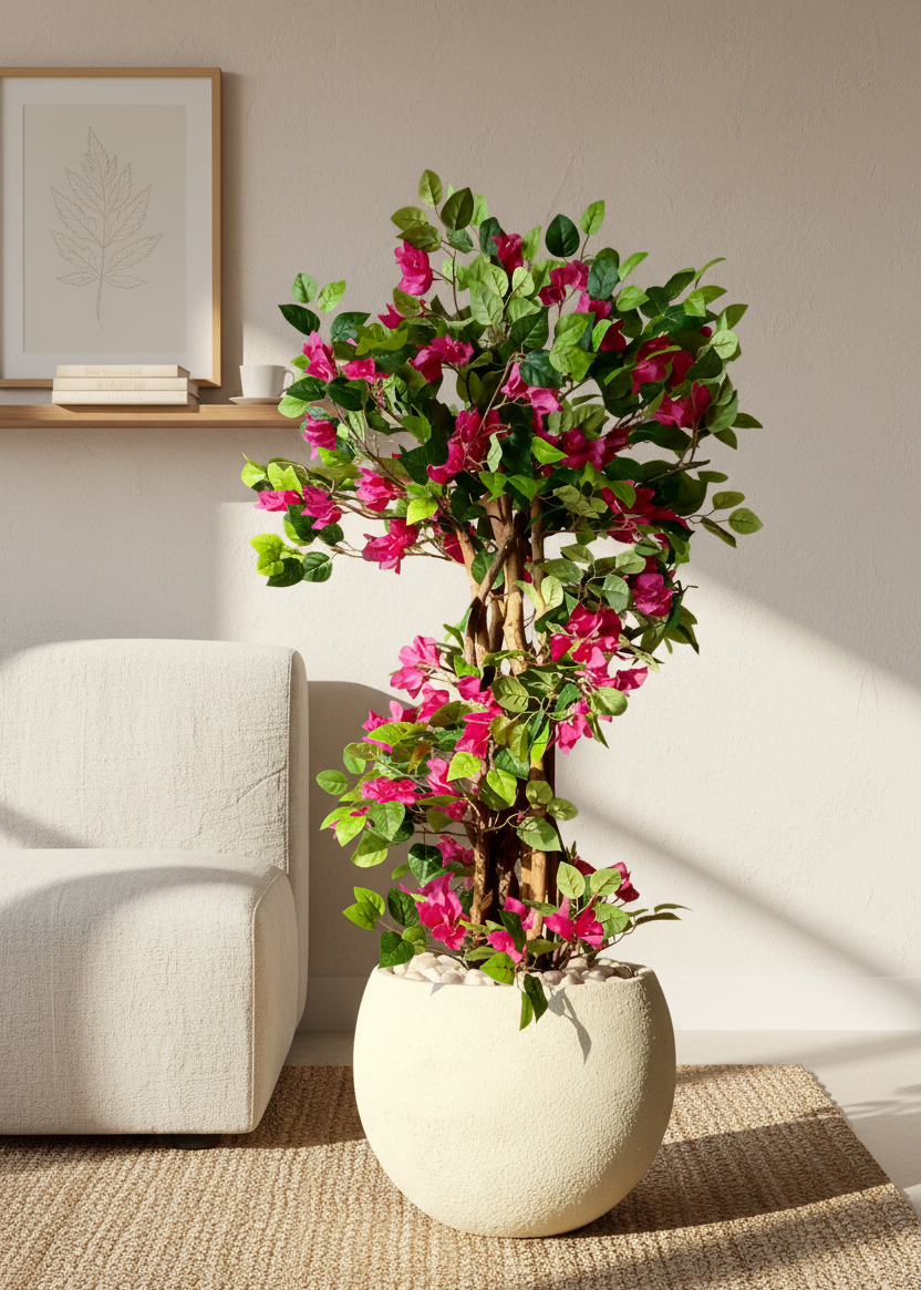 Artificial Veil Bougainvillea Plant - 4 Feet