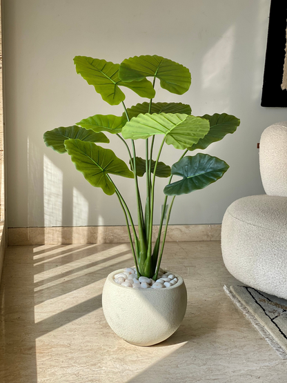 Artificial Lush Alocasia Plant - 4 Feet