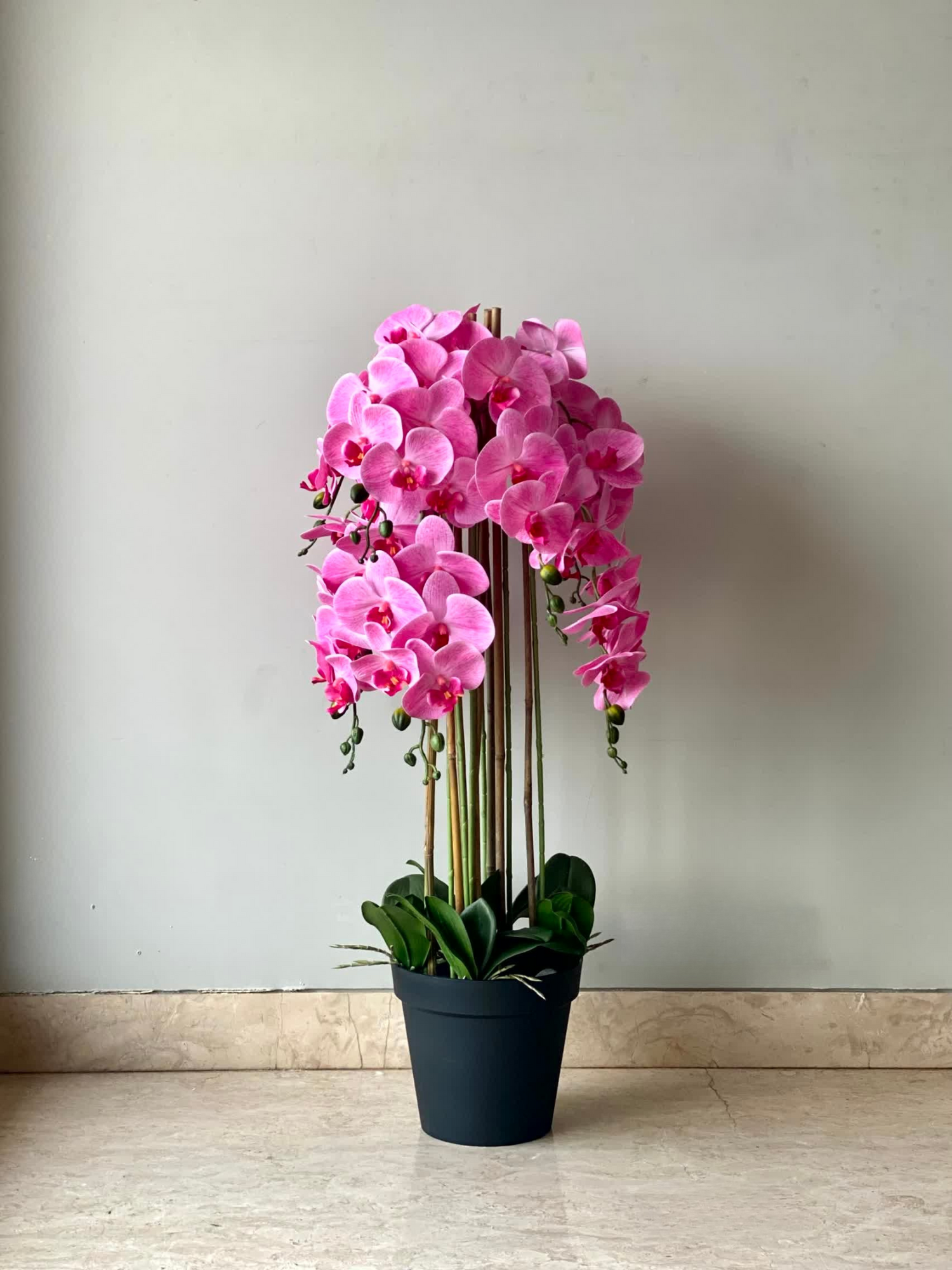 Artificial Pink Orchid Bloom Plant - 3 Feet