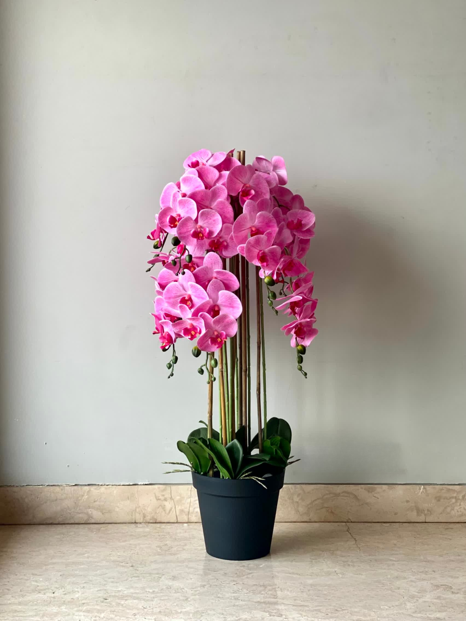 Artificial Pink Orchid Bloom Plant - 3 Feet