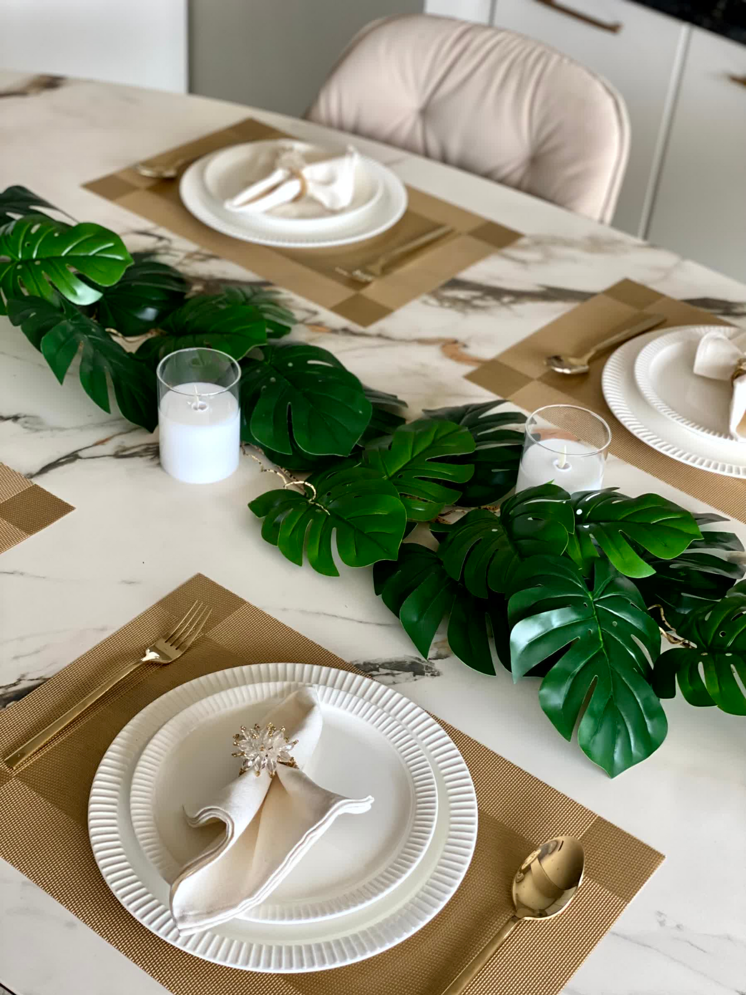 Artificial Monstera Creeper