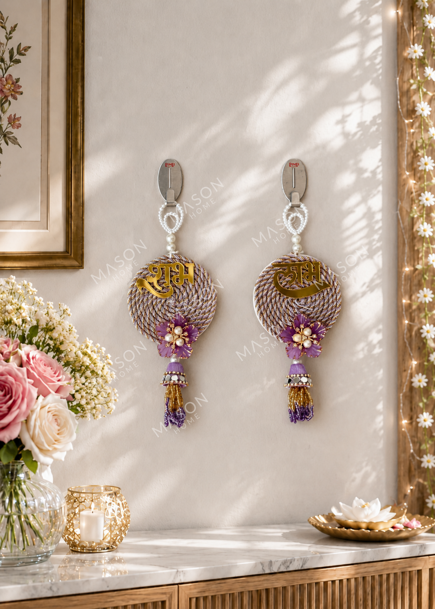 Aarna Shubh Labh Hanging - Purple