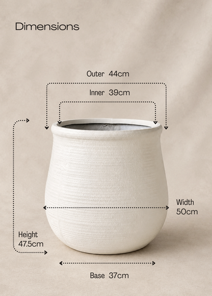 Garden Muse Planters - Ivory