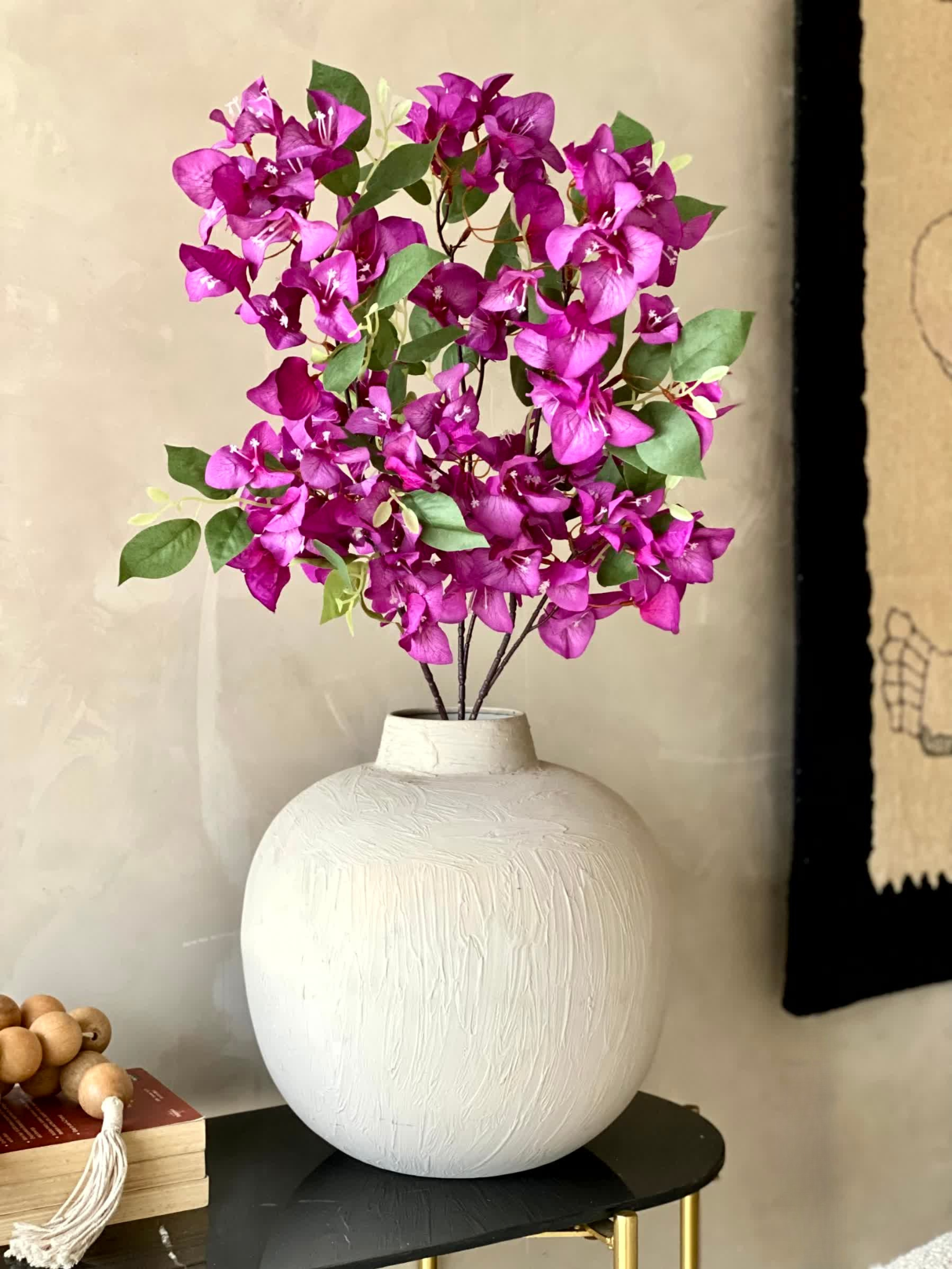 Artificial Bougainvillea Stem - Purple (Set of 3)