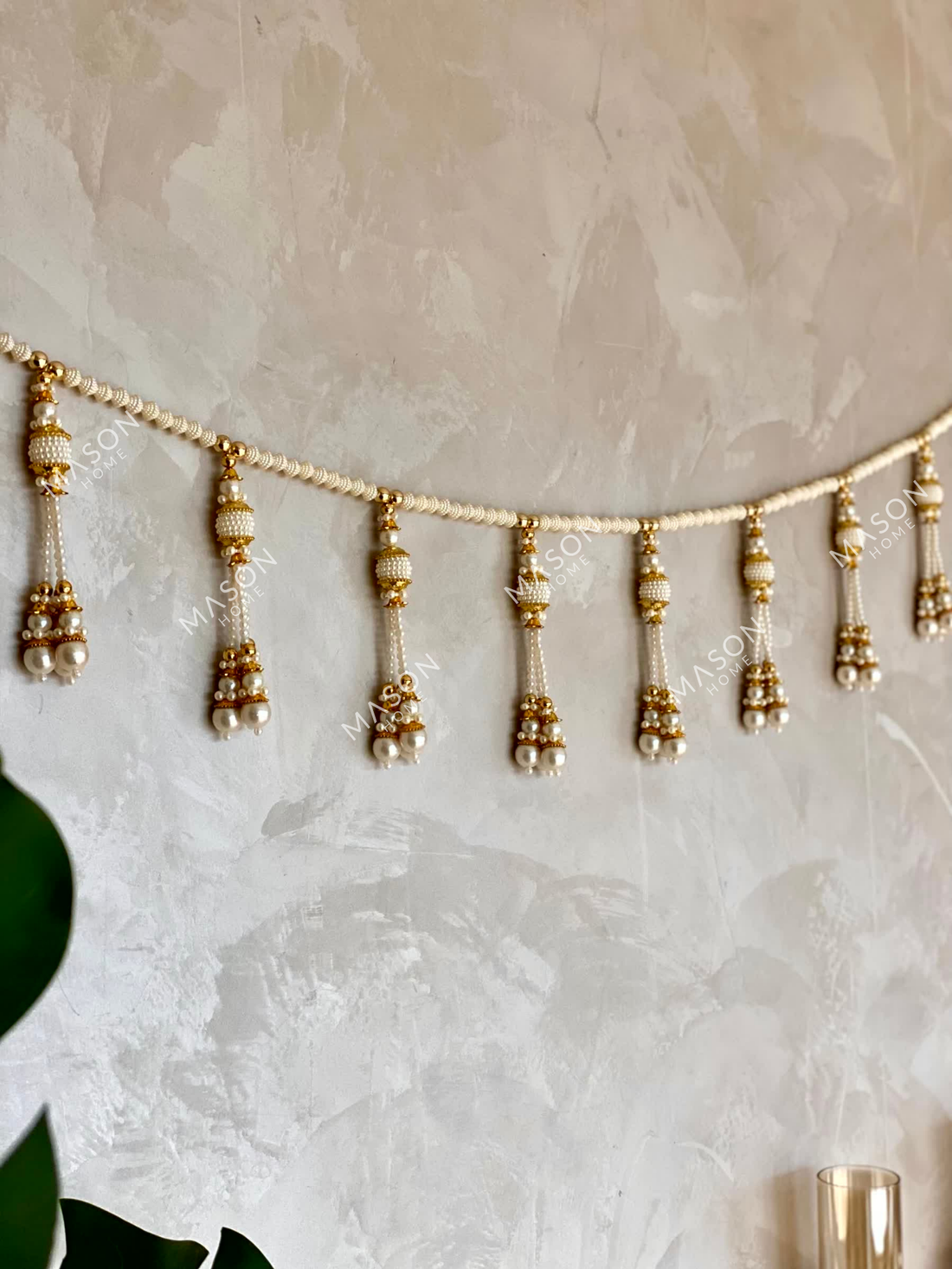 Festive Ivory Pearl Toran