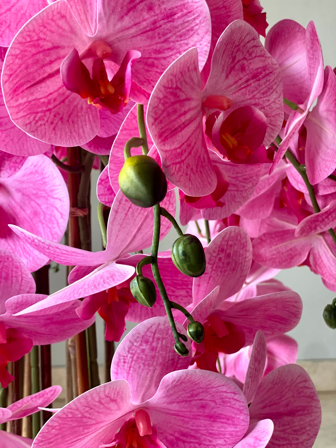Artificial Pink Orchid Bloom Plant - 5 Feet