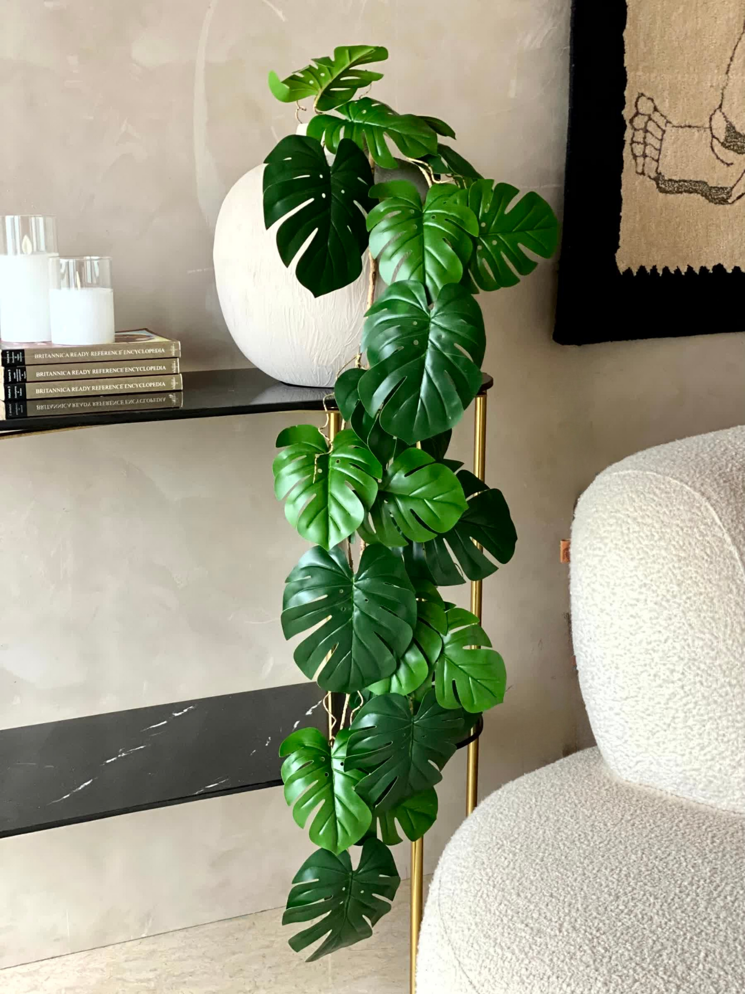 monstera deliciosa creeper Artificial Monstera Creeper – Mason Home