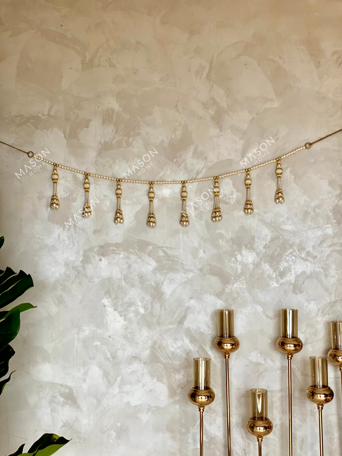 Festive Ivory Pearl Toran