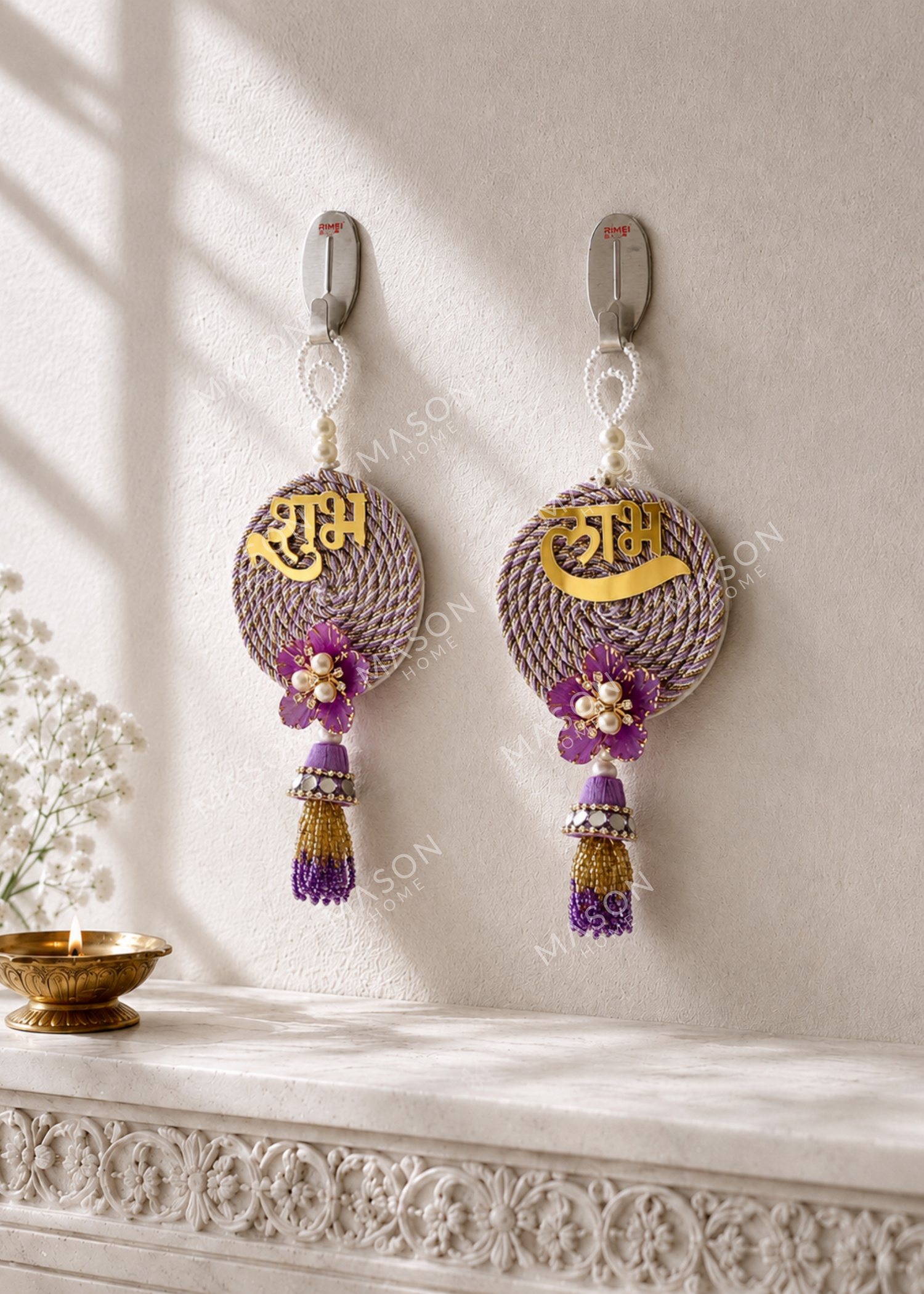 Aarna Shubh Labh Hanging - Purple