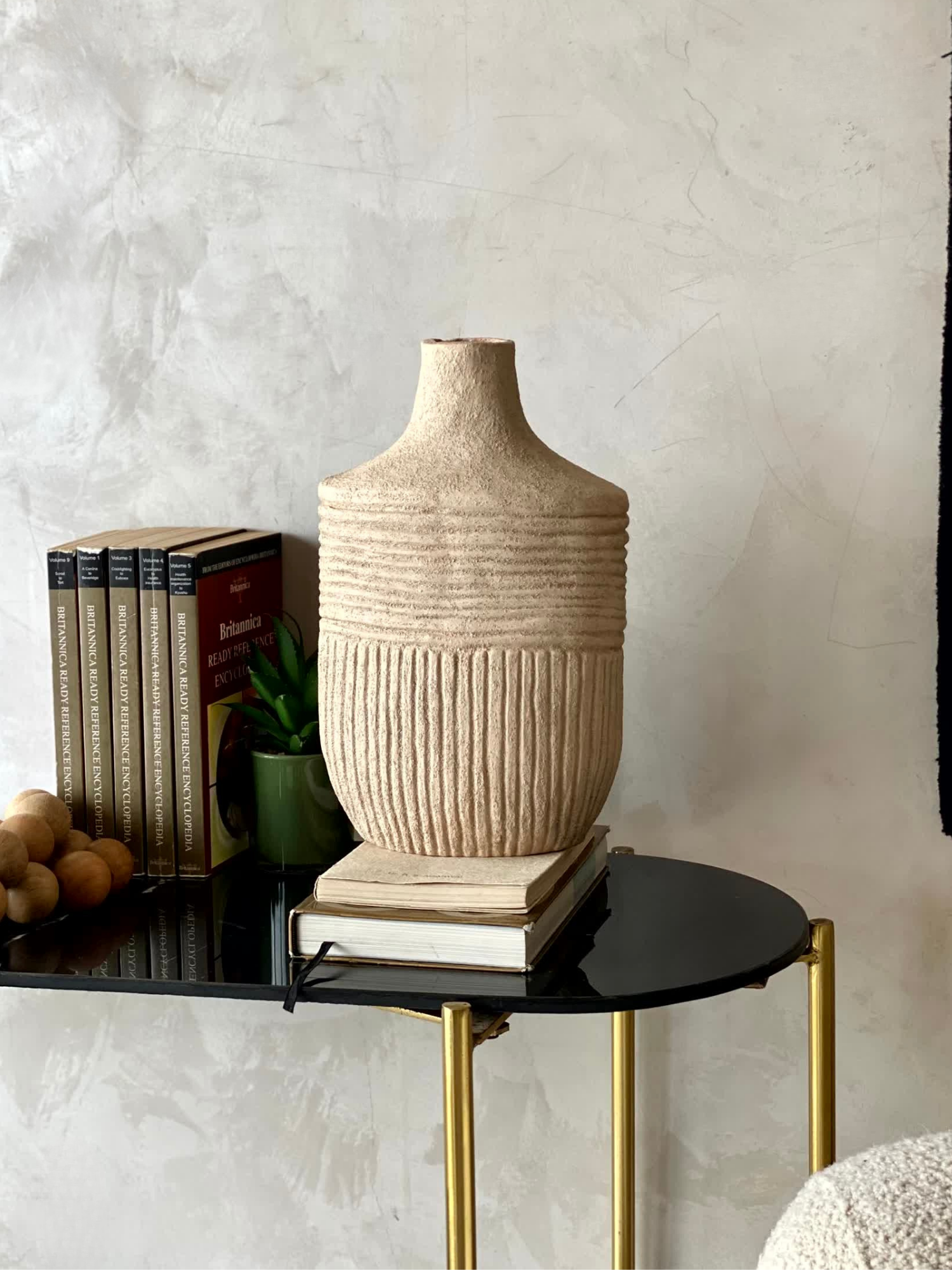 Terracotta Ripple  Vase