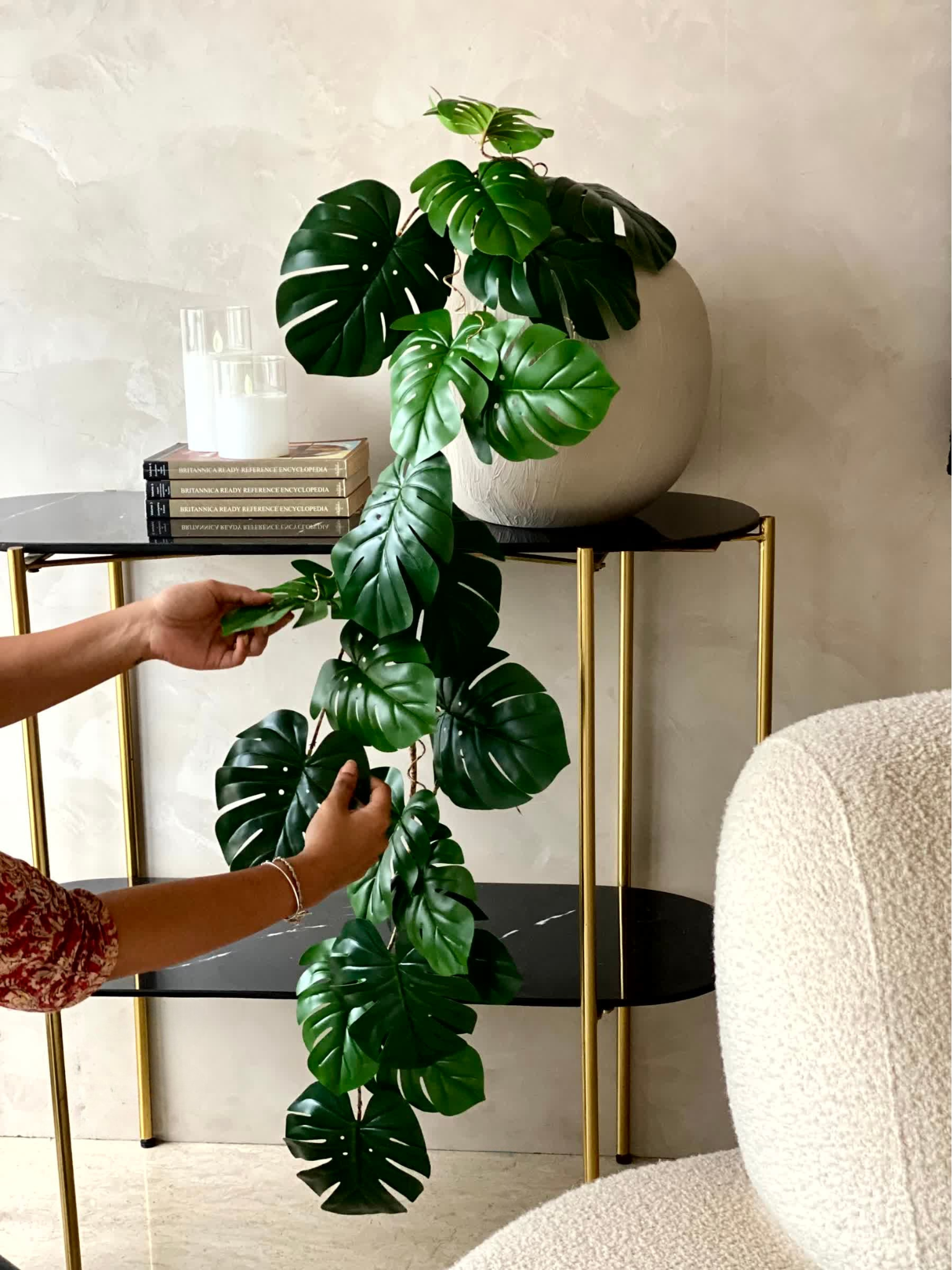 Artificial Monstera Creeper