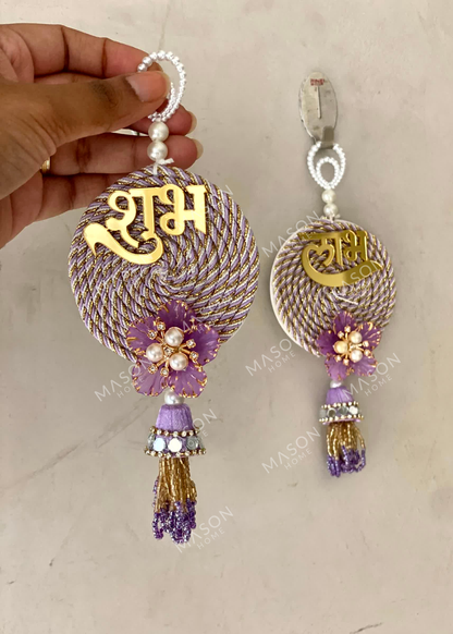 Aarna Shubh Labh Hanging - Purple
